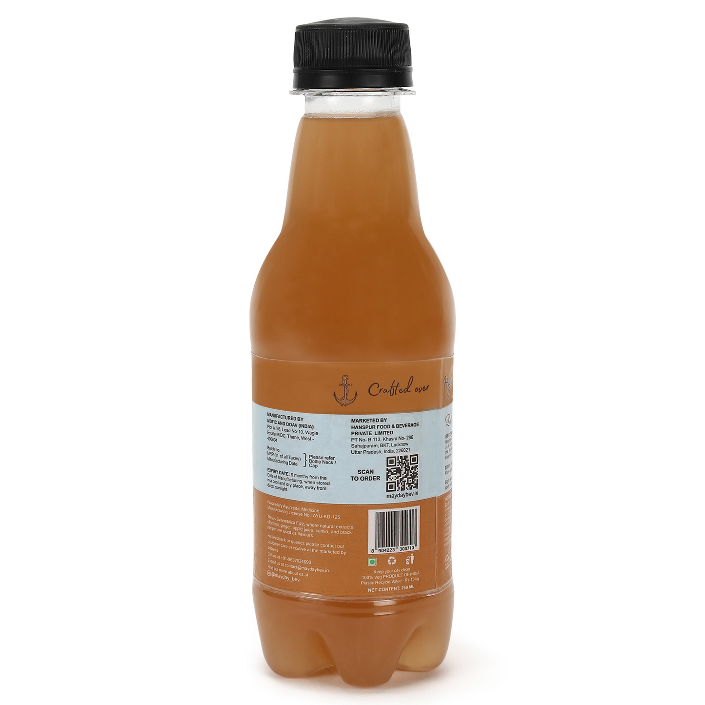 Spiced Ginger Ale | Premium Cocktail Mixer | Ready to Drink Mocktail | No Artificial Flavors | 100% Natural Ingredients