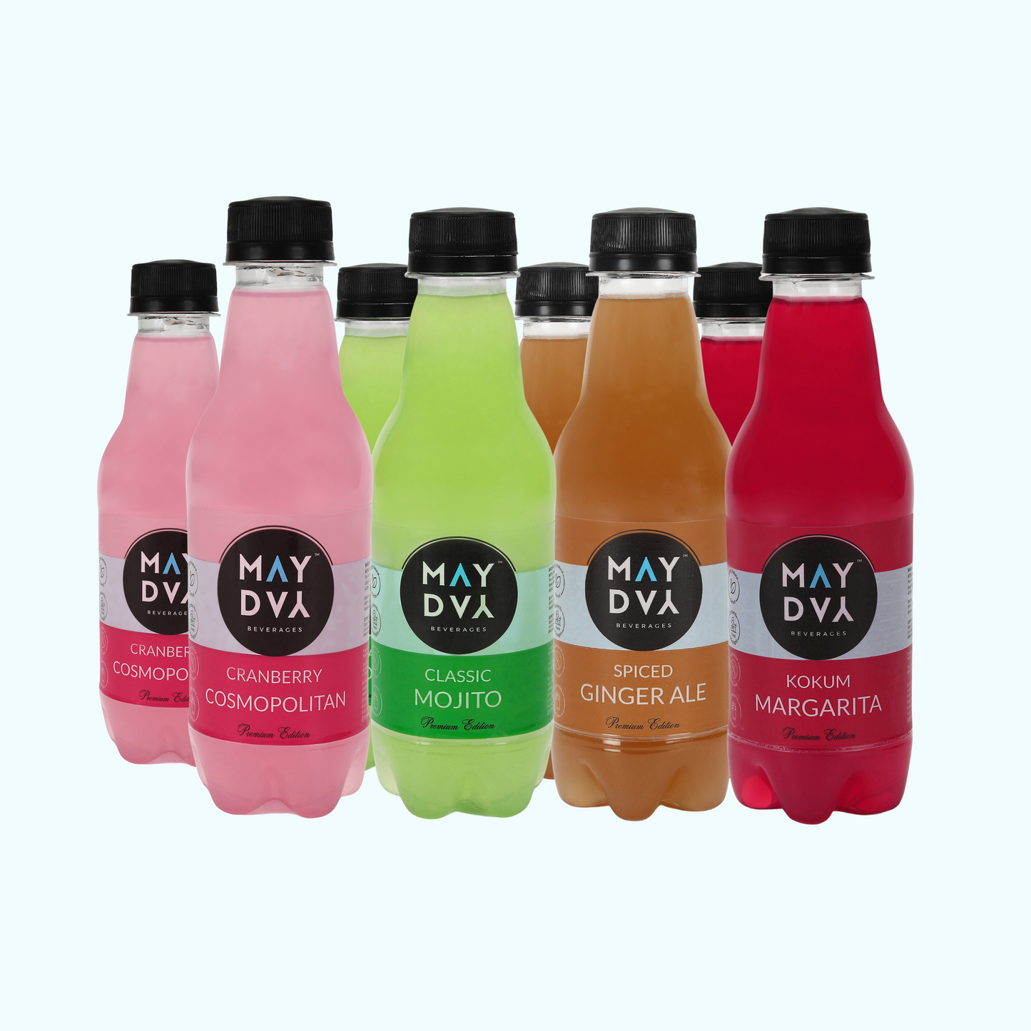Trial 8-Pack - Spiced Ginger Ale (2), Cosmopolitan (2), Mojito (2) & Kokum Margarita (2)