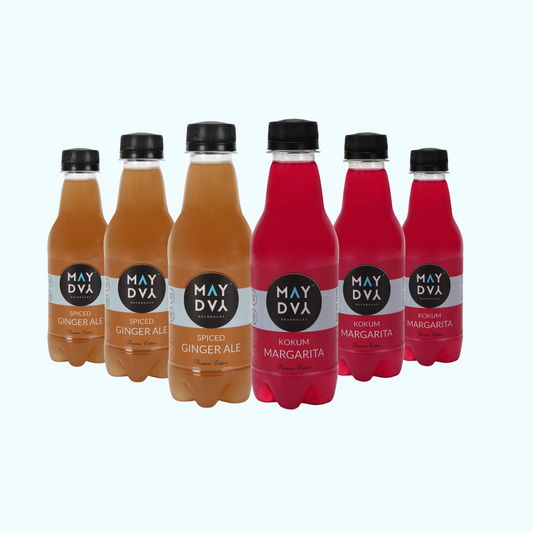 Variety 6-Pack - Kokum Margarita (3) & Spiced Ginger Ale (3)